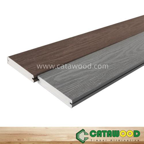 ASA capping PVC composite Decking Walnut color 